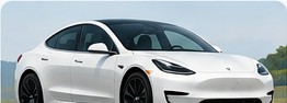 Weißes Elektroauto – Beispielbild